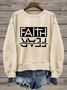 Women's Faith Round Neck Sweatshirt