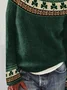 Women's St. Patrick's Day Shamrock Art Print Sweater