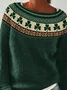 Women's St. Patrick's Day Shamrock Art Print Sweater