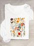 Subtle Anti-Trump Flowers Shirt (T-Shirt Or Long Sleeves), Anti-Maga Floral Tee, Fdt Merch, Feminist Gift Casual Long Sleeve Shirt