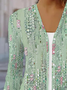 Women's Floral Spring Print Fashion Cardigan