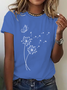 Dandelion Wild Flower Cotton T-Shirt