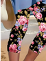Women's Floral Spring Print Casual Leggings