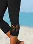 Women's Butterfly Spring Print Casual Leggings