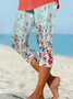 Women's Floral Spring Print Casual Leggings