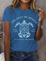 Women's Gulf Of Mexico Print Round Neck T-Shirt