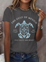 Women's Gulf Of Mexico Print Round Neck T-Shirt