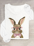Cute Easter Bunny Casual Long Sleeve Shirt