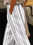 Women's Striped Print Spring Casual Pants