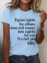Equal Rights Shirt, Rbg Sayings Tee，Women's Rights Cotton T-Shirt