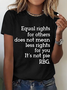 Equal Rights Shirt, Rbg Sayings Tee，Women's Rights Cotton T-Shirt