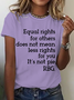 Equal Rights Shirt, Rbg Sayings Tee，Women's Rights Cotton T-Shirt