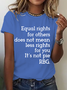 Equal Rights Shirt, Rbg Sayings Tee，Women's Rights Cotton T-Shirt