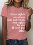 Equal Rights Shirt, Rbg Sayings Tee，Women's Rights Cotton T-Shirt