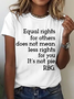 Equal Rights Shirt, Rbg Sayings Tee，Women's Rights Cotton T-Shirt