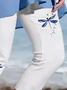 Women's Dragonfly Print Spring Casual Leggings