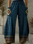Cotton Casual Regular Fit Ethnic Geometry Pants