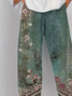 Women's Floral Spring Print Casual Pants