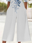 Women's H-Line V Neck Daily Going Out Casual Printing Floral Summer Ankle Pants Jumpsuit Romper