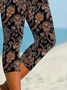 Women's Floral Print Casual Leggings