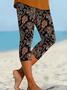 Women's Floral Print Casual Leggings