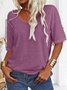 Loose Casual V Neck T-Shirt