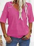 Loose Casual V Neck T-Shirt