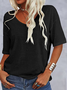 Loose Casual V Neck T-Shirt