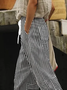 Women's Striped Print Spring Casual Pants