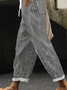 Women's Striped Print Spring Casual Pants