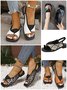 Summer Geometric Ethnic Gladiator Sandals