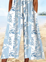 Women's H-Line V Neck Daily Going Out Casual Printing Floral Summer Ankle Pants Jumpsuit Romper