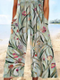 Women's H-Line V Neck Daily Going Out Casual Printing Floral Summer Ankle Pants Jumpsuit Romper