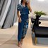 Women's Plain Daily Going Out Two-Piece Set darkgreen Casual Summer Top With Pants Matching Set