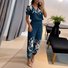 Women's Plain Daily Going Out Two-Piece Set darkgreen Casual Summer Top With Pants Matching Set