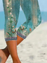 Women's Floral Print Casual Leggings