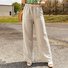 Women's Harem Pants Daily Outing Pants Pocket Elastic Waist Khaki Casual Solid Color Wide Leg Cotton Linen Loose Pants