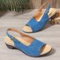 Spring and summer new fish mouth beach thick heel one word buckle simple thick heel high heel women's sandals