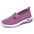 Soft sole breathable lightweight flying woven casual simple women's shoes flat shoes shallow mouth single shoes