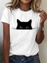 Cute Cat Cotton T-shirt