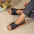 Women's Summer New Retro Casual Versatile Sandals Comfortable Breathable Soft Bottom Roman Sandals