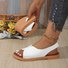 Women's Summer New Retro Casual Versatile Sandals Comfortable Breathable Soft Bottom Roman Sandals