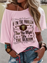 Western Style Round Neck Colored Cotton Short Sleeve T-Shirt