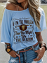 Western Style Round Neck Colored Cotton Short Sleeve T-Shirt