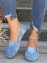 New Denim Moccasins Shallow Mouth Slip-on Flat Shoes