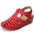 Retro Baotou Sandals For Women Summer New Hole Shoes Thick Bottom Round Toe Wedge Heel Octopus Sandals