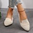 Street All Season Mesh Fabric Contrast Stitching Shallow Shoes
