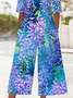 Women's H-Line V Neck Daily Going Out Casual Printing Floral Summer Ankle Pants Jumpsuit Romper