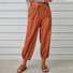 Women's  Elastic Waist H-Line Wide Leg Pants Daily Going Out Pants White Casual Split Joint Plain Spring/Fall Pants