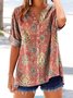 Floral Cotton Ethnic Regular Fit Shirt